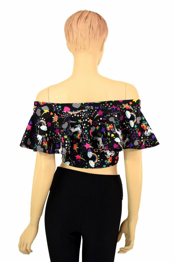Off Shoulder Crop Top - 2