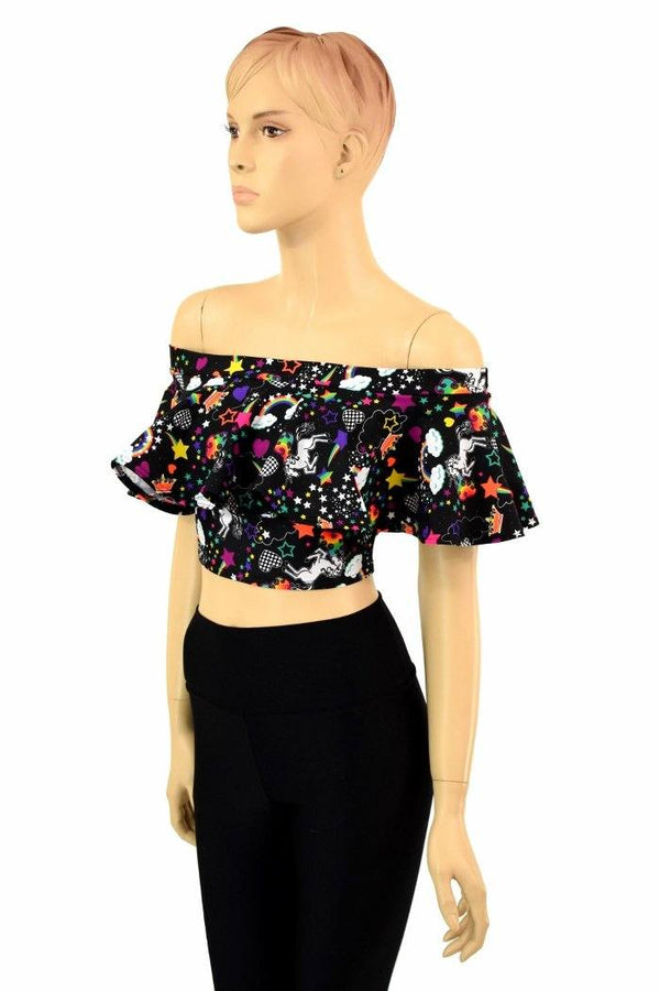 Off Shoulder Crop Top - 3