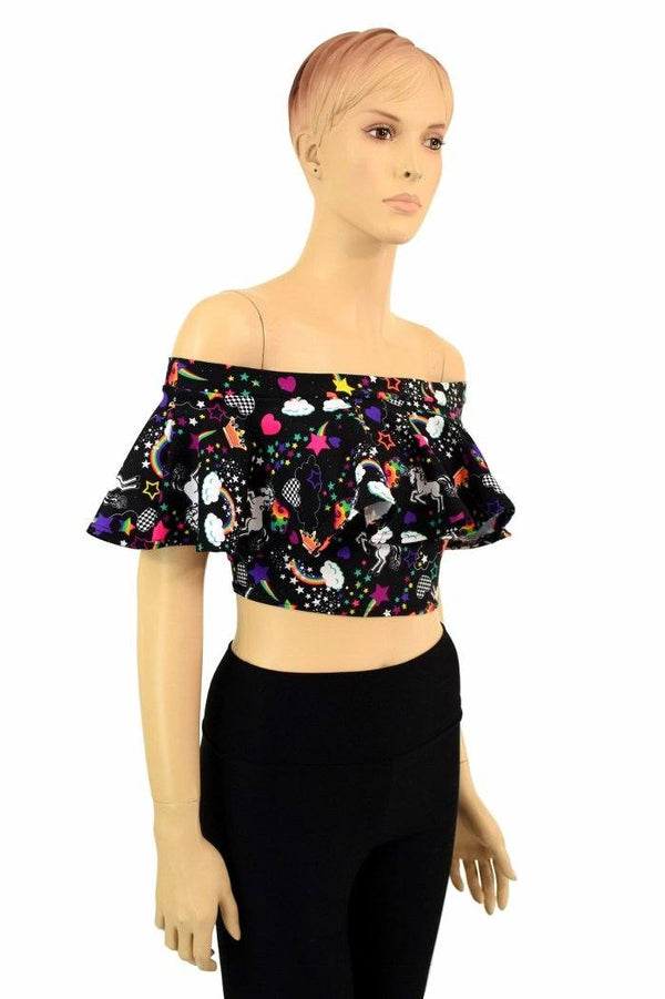 Off Shoulder Crop Top - 4