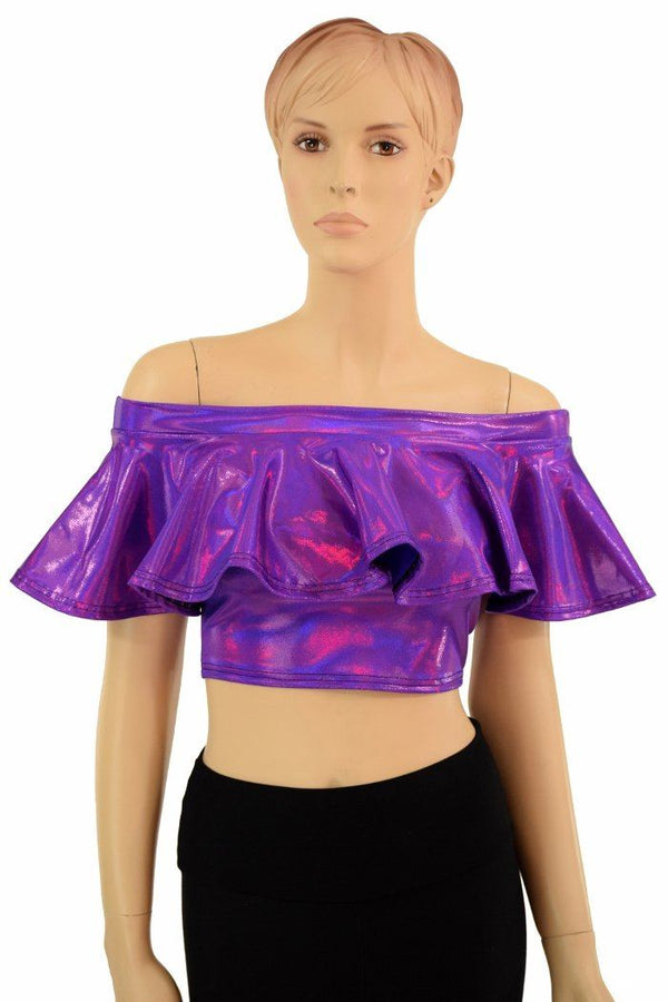 Off Shoulder Crop Top - 1