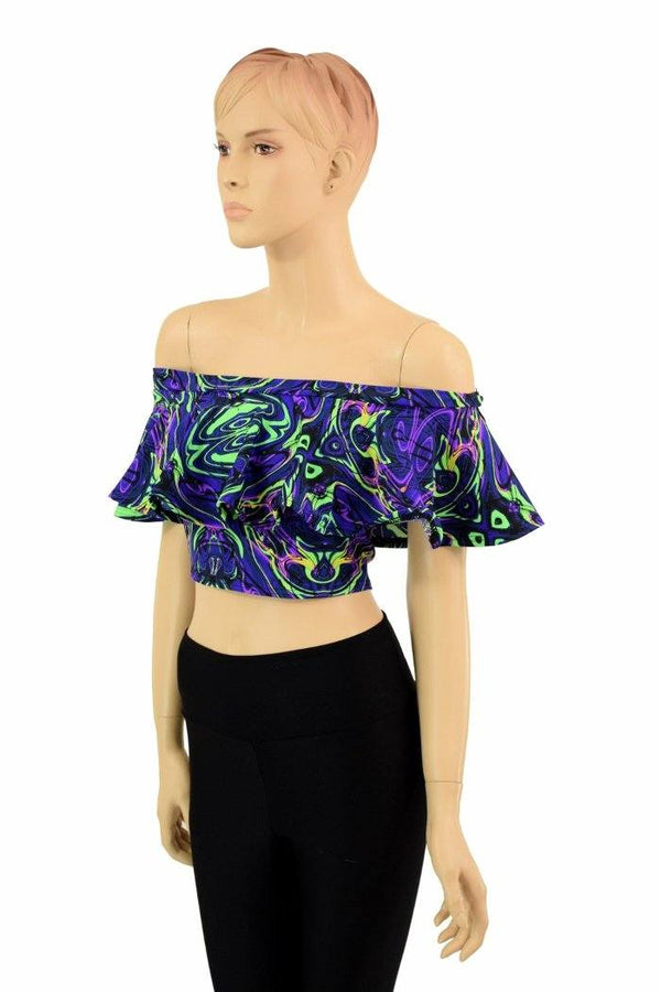 Off Shoulder Crop Top - 4