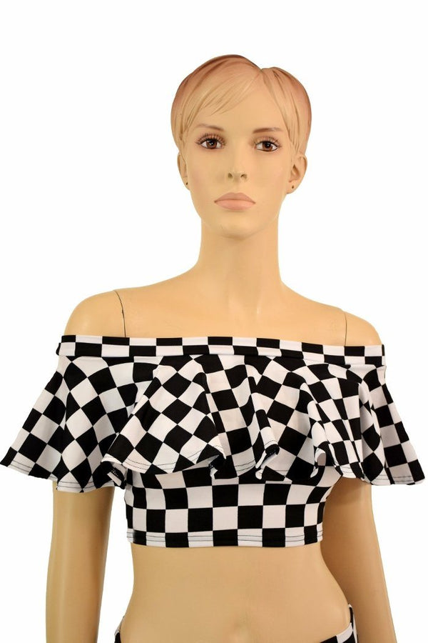 Off Shoulder Crop Top - 2