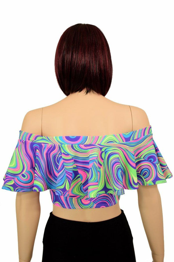 Off Shoulder Crop Top - 2