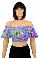 Off Shoulder Crop Top - 4