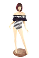 Off Shoulder Double Ruffle Siren Romper - 2