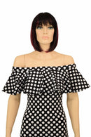 Off Shoulder Ruffled Wiggle Dress - Coquetry Clothing