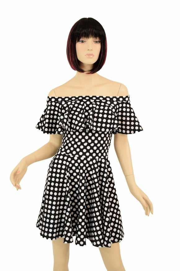 Off Shoulder Skater Dress - Coquetry Clothing