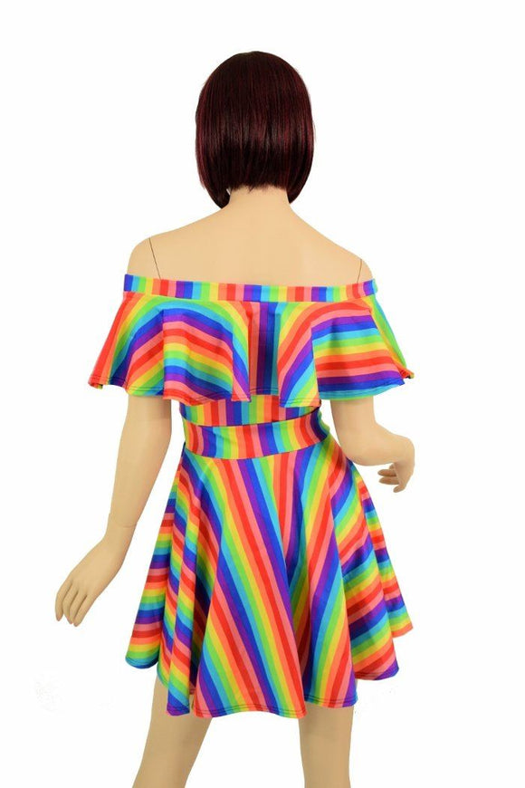 Off Shoulder Skater Dress - Coquetry Clothing