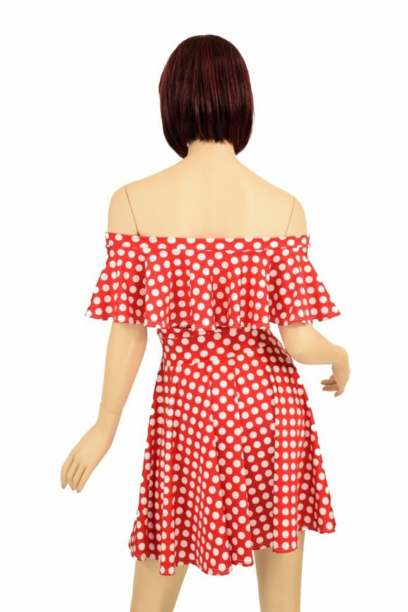 Off Shoulder Skater Dress - Coquetry Clothing