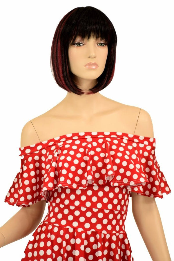 Off Shoulder Skater Dress - 5