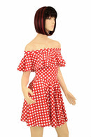 Off Shoulder Skater Dress - Coquetry Clothing