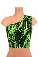 One Shoulder Crop Top - Coquetry Clothing
