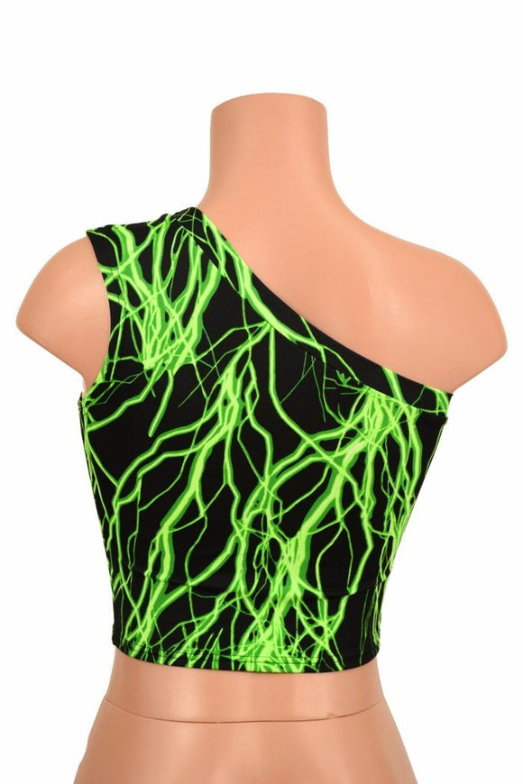 One Shoulder Crop Top - Coquetry Clothing