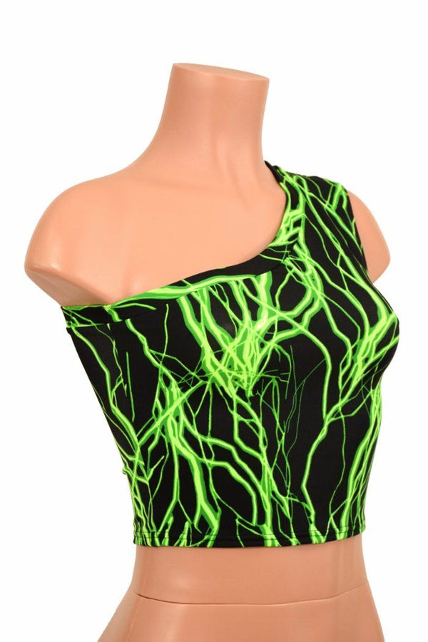 One Shoulder Crop Top - 3