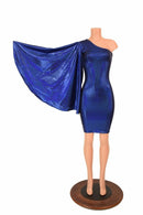 One Shoulder Fan Sleeve Dress - Coquetry Clothing
