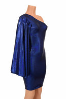 One Shoulder Fan Sleeve Dress - Coquetry Clothing