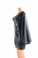 One Shoulder Fan Sleeve Dress - 3