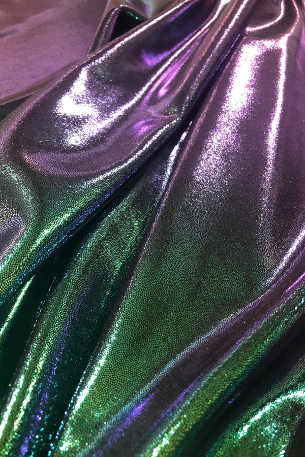 One Shoulder Gown with Puddle Train Hemline - 6