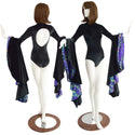 Open Back Romper with Sorceress Sleeves - 1