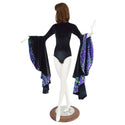 Open Back Romper with Sorceress Sleeves - 3