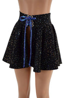 Open Front Lace Up Circle Cut Skirt - Coquetry Clothing