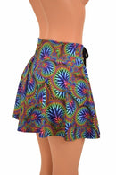 Open Front Lace Up Circle Cut Skirt - Coquetry Clothing