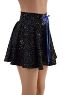 Open Front Lace Up Circle Cut Skirt - Coquetry Clothing