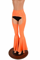 Orange Bell Bottom Flare Chaps - Coquetry Clothing