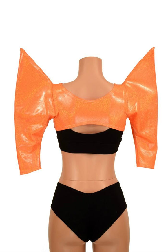 Orange MEGA Sharp Shoulder Bolero - Coquetry Clothing