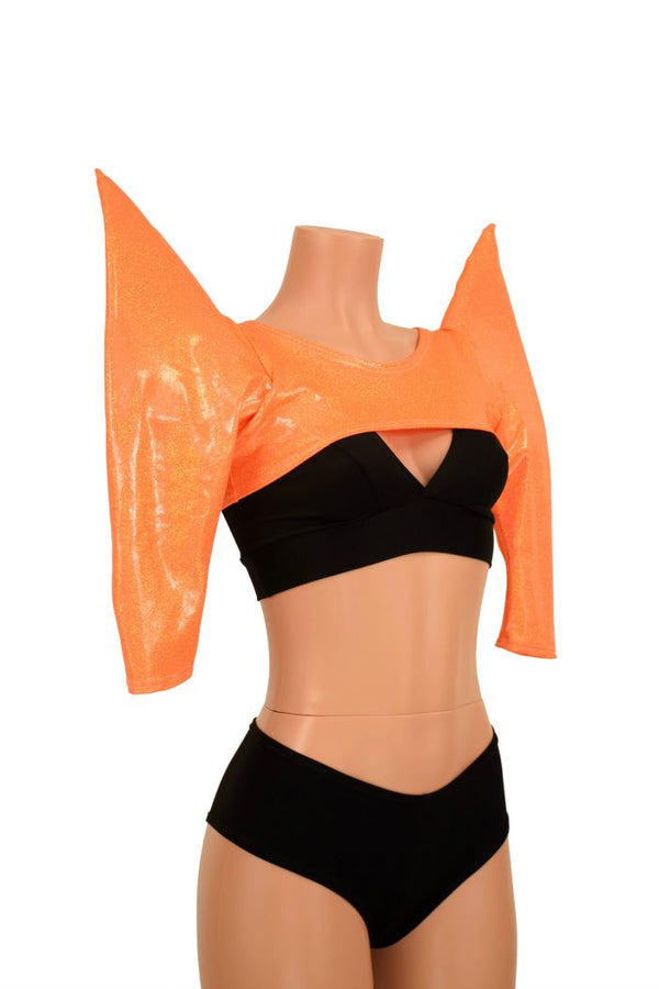 3XL Ready to Ship Orange MEGA Sharp Shoulder Bolero - 2
