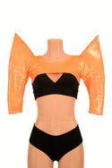 3XL Ready to Ship Orange MEGA Sharp Shoulder Bolero - 4