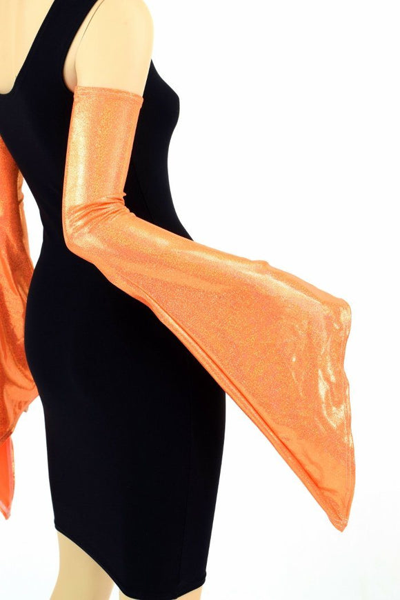 Orange Pixie Arm Warmer Sleeves - Coquetry Clothing
