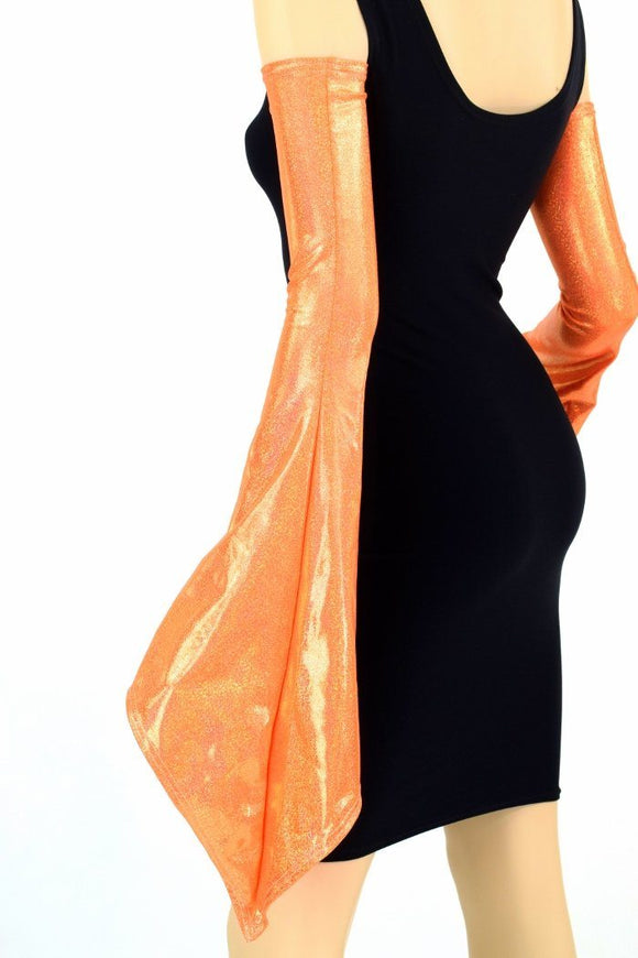 Orange Pixie Arm Warmer Sleeves - Coquetry Clothing