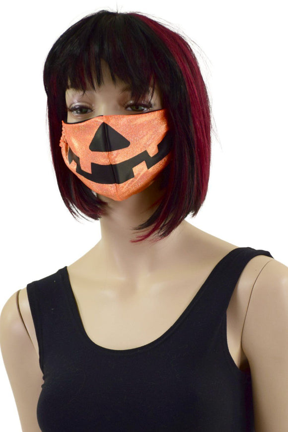 Orange Pumpkin Face Mask - Coquetry Clothing