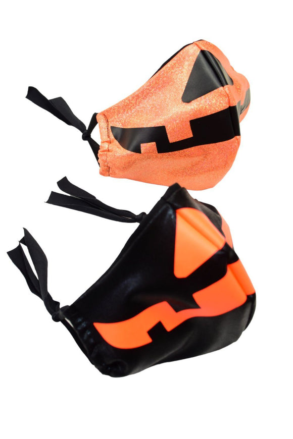 Orange Pumpkin Face Mask - Coquetry Clothing