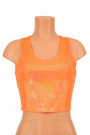 Orange Racerback Crop Top - Coquetry Clothing