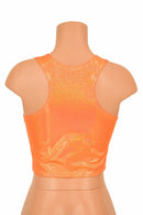 Orange Racerback Crop Top - Coquetry Clothing