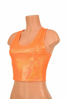 Orange Racerback Crop Top - Coquetry Clothing
