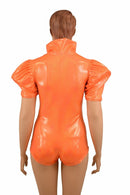 Orange Sparkly "Diane" Romper - Coquetry Clothing