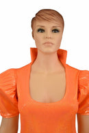 Orange Sparkly "Diane" Romper - Coquetry Clothing