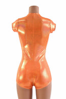 Orange Sparkly Jewel Romper - Coquetry Clothing