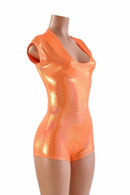 Orange Sparkly Jewel Romper - Coquetry Clothing