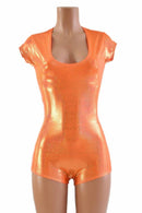 Orange Sparkly Jewel Romper - Coquetry Clothing