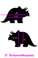 Orange Sparkly UV Triceratops Pasties - Coquetry Clothing