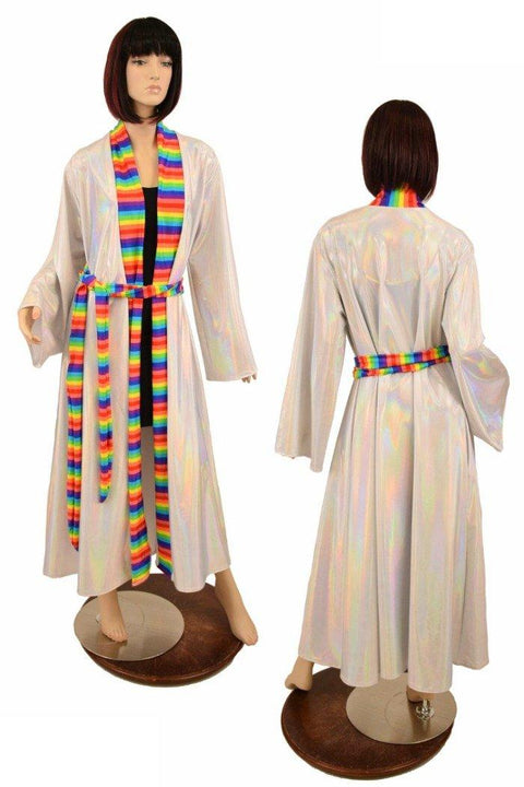 Robe with Rainbow Trim & Sash - Coquetry Clothing