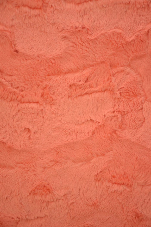 Papaya Minky Faux Fur Fabric - Coquetry Clothing