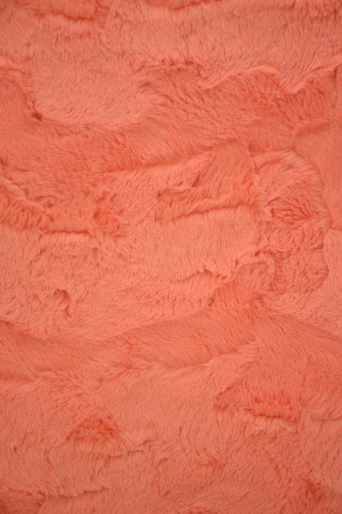 Papaya Minky Faux Fur Fabric - Coquetry Clothing