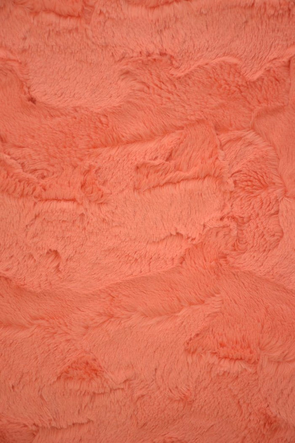 Papaya Minky Faux Fur Fabric - 1