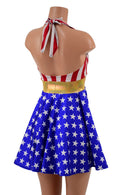 Patriotic Stars and Stripes Halter Skater Dress - Coquetry Clothing