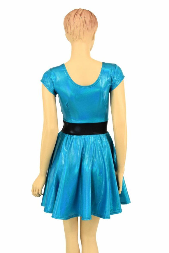 Peacock "Bubbles" Skater Dress - Coquetry Clothing